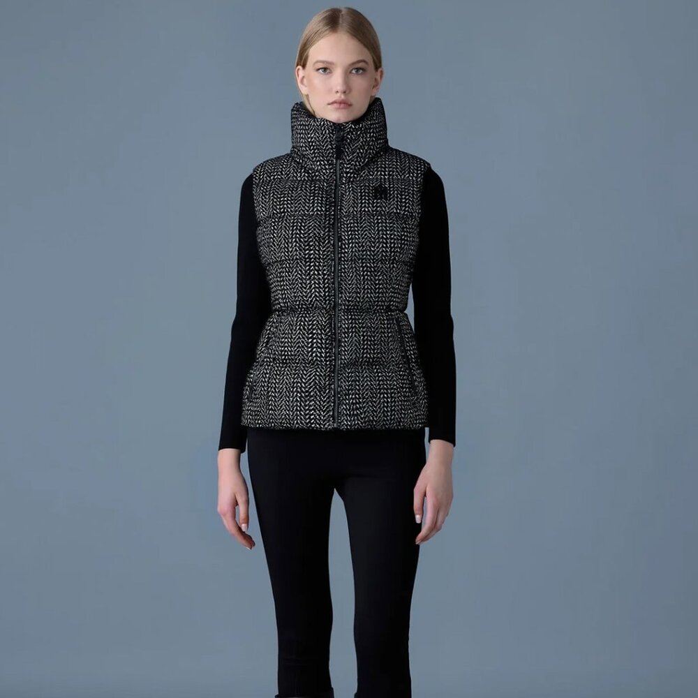 Chaya Black Down Vest - Size XS